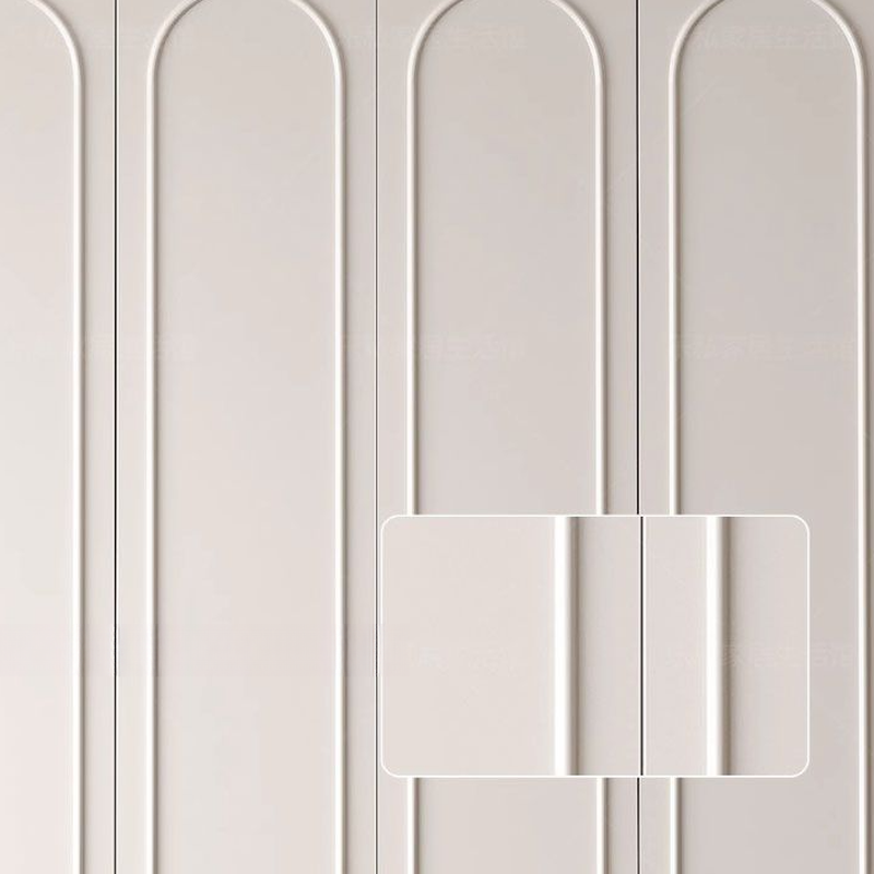 White Modish Manufactured Wood Armoire Cabinet with Soft Close Drawer, Soft Close Door, Interior Shelves, and Clothing Rod - image 4