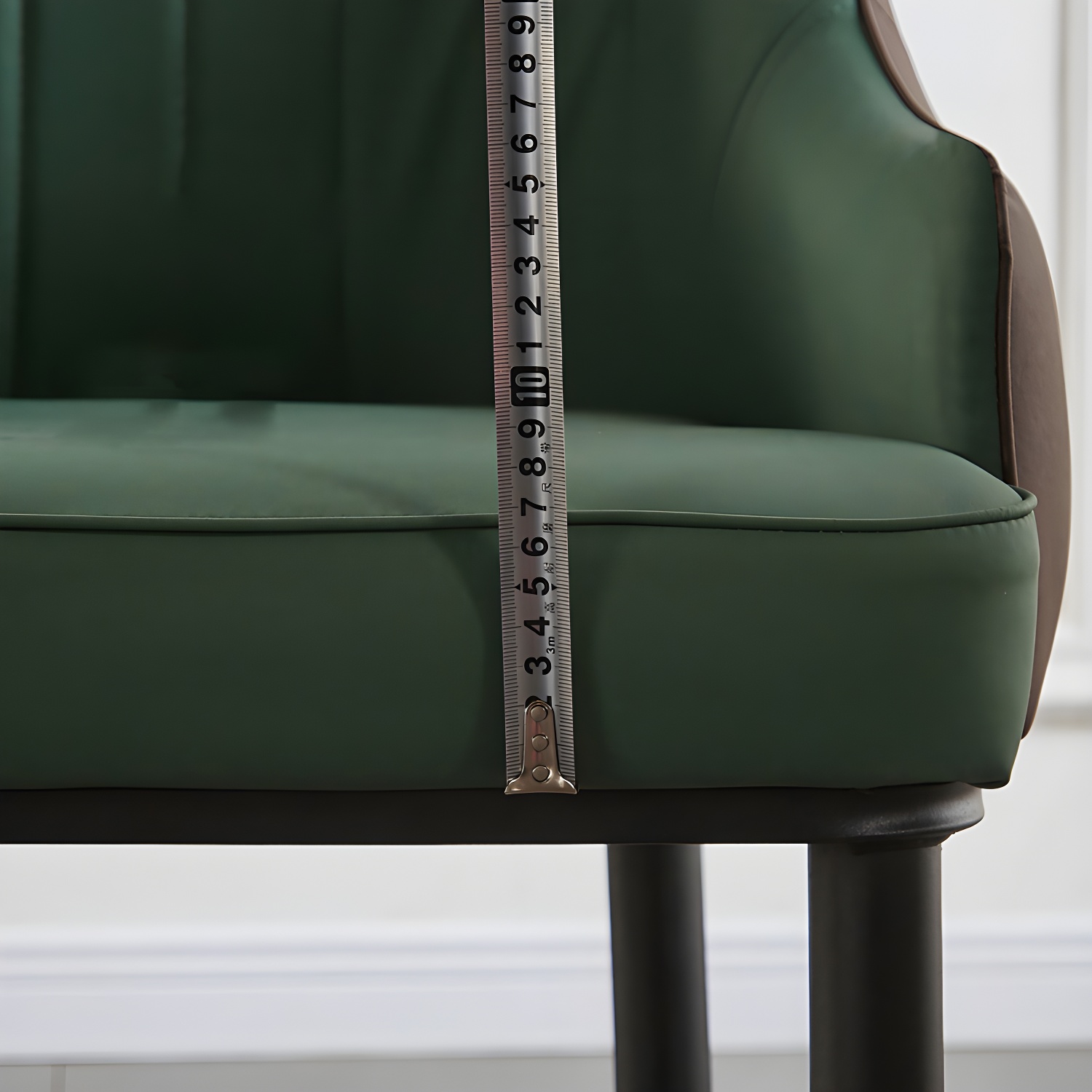 Contemporary Metal Dining Room Chairs Upholstered Dining Armchairs for Home Use - image 15