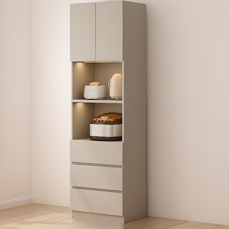 Simple Sideboard with Multiple Drawers, Closet Cabinet, Standard and Narrow Sizes, 1 or 2 Shelves, Wood Countertop, 2 to 5 Doors - image 3
