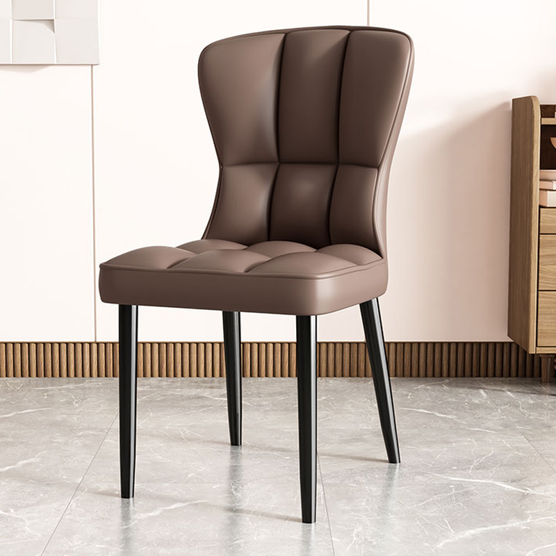 Casual/Lavish Side Chair with Wingbacked Upholstered Design and Steel Legs - image 3