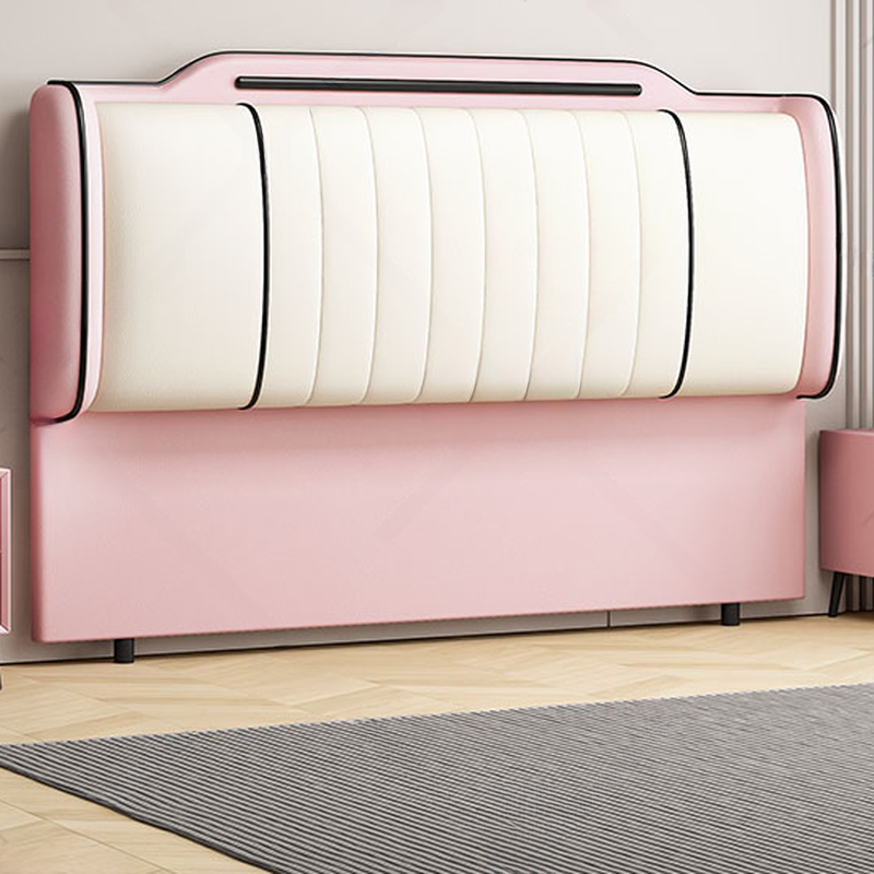 Simplistic Style Wingback Headboard with Camelback Shape in Pine Wood, No Distressing, Available in King/Queen/Full Sizes, Featuring Sponge Upholstery and Standard Height - image 17