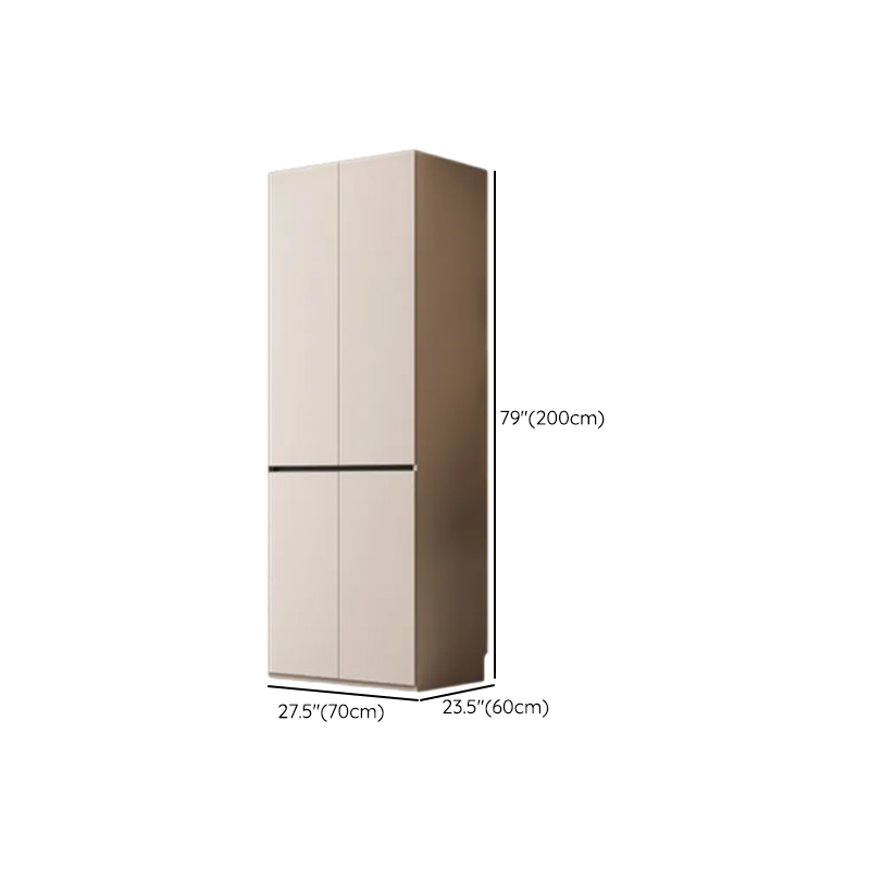 White Minimalist Laminate Independent Wardrobe Closet with Soft Close Drawer, Soft Close Door, and Interior Shelves - image 31