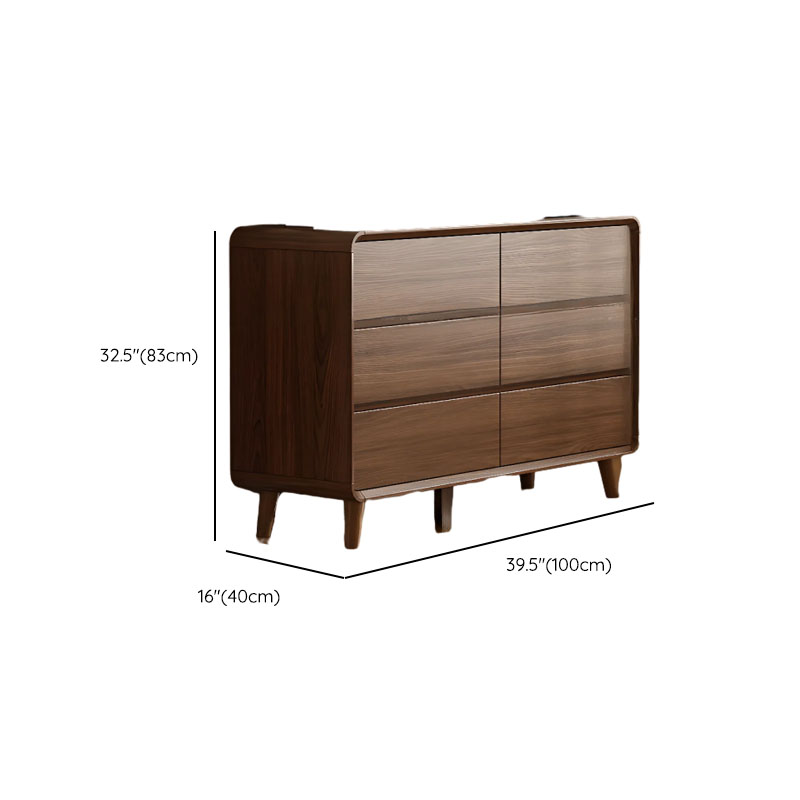 Cocoa Casual Rubberwood Console Dresser/Semainier for Sleeping Quarters with 6/9/5 Drawers in Horizontal/Vertical Orientation - image 11