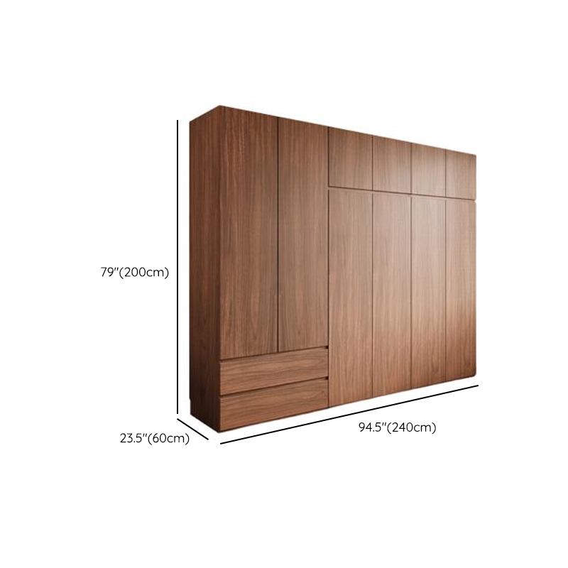 Acorn Minimalist Natural Wood Independent Wardrobe Closet with Soft Close Drawer, Soft Close Door, and Interior Shelves - image 19