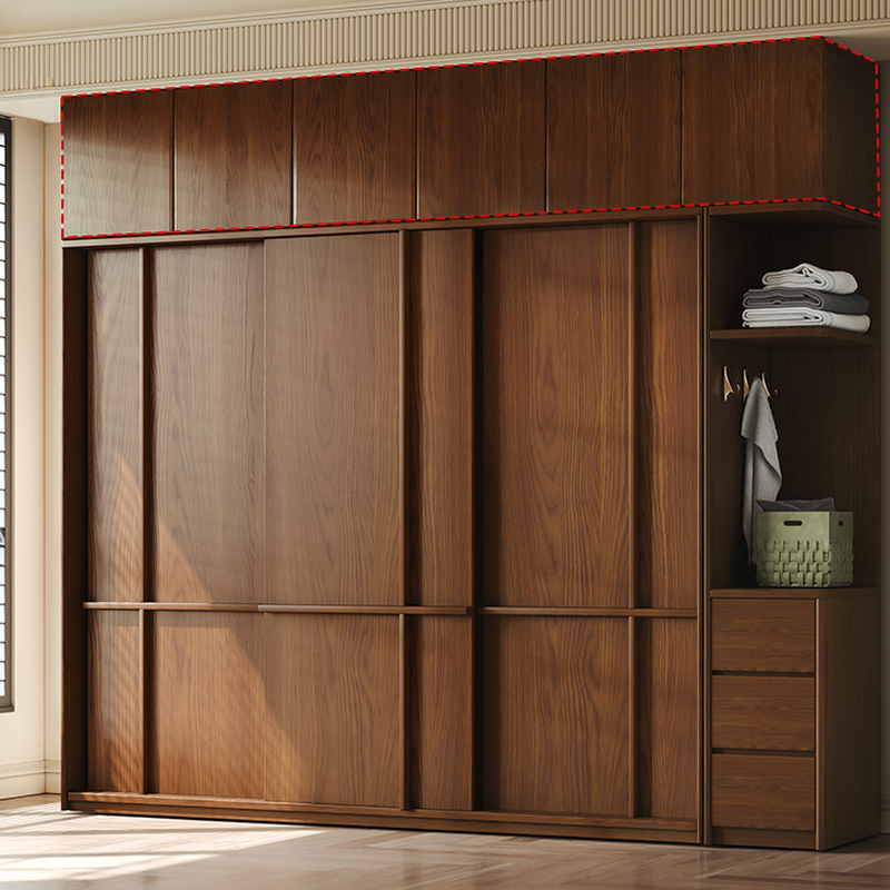 Stylish Coffee Modern Lumber Standalone Armoire Cabinet with Soft Close Drawers and Doors, Interior Shelves - image 2