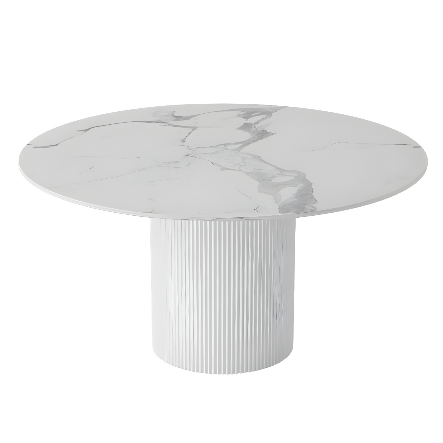 Modern 1/4/5/7 Pieces Dining Set Round Stone Dining Table for Kitchen - image 5