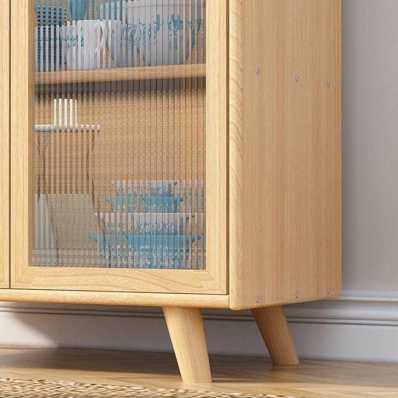 Scandinavian Style Narrow Wood Cabinet 40 cm Buffet & Sideboard Without Drawers Server - image 6