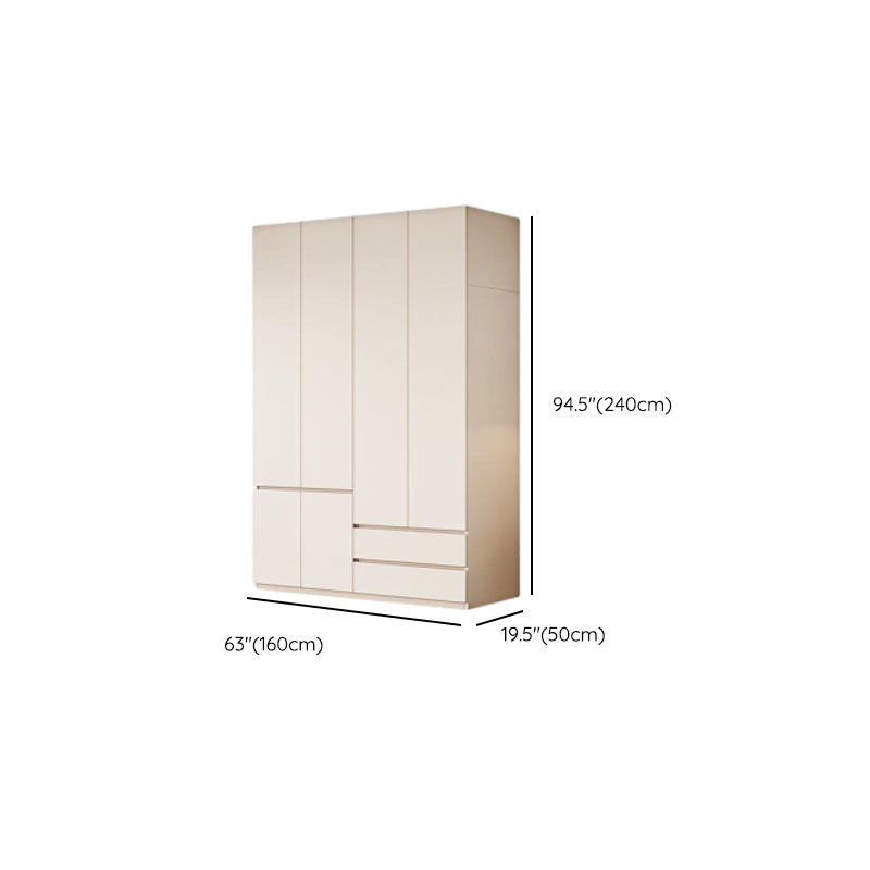 Modish Manufactured Wood Independent Armoire Cabinet with Soft Close Drawer, Soft Close Door, Interior Shelves, and Clothing Rod - image 21