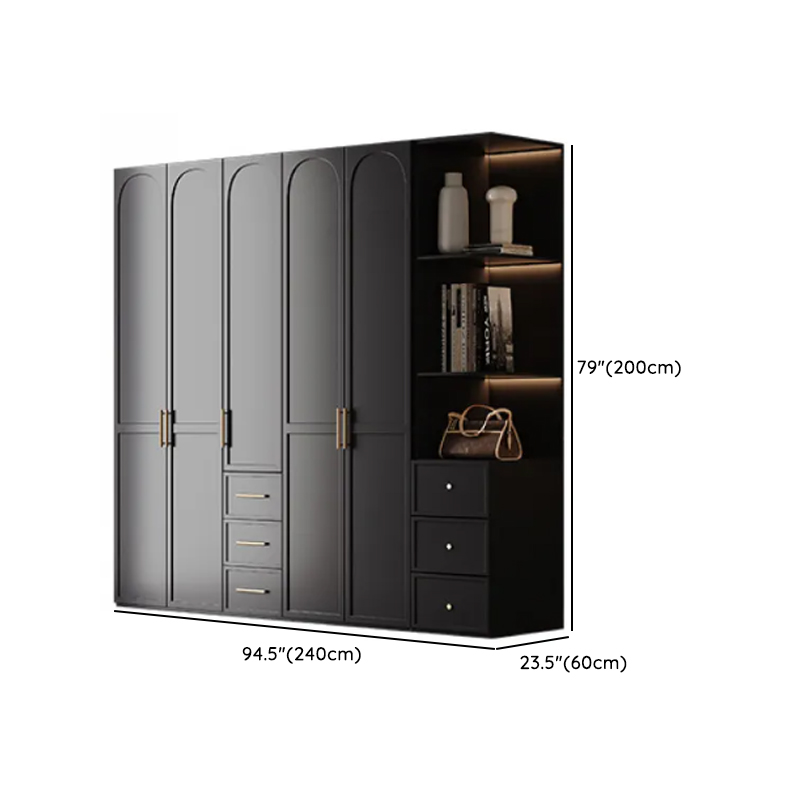 Modern Lumber Independent Wardrobe Armoire with Soft Close Drawer, Soft Close Door, and Interior Shelves - image 16