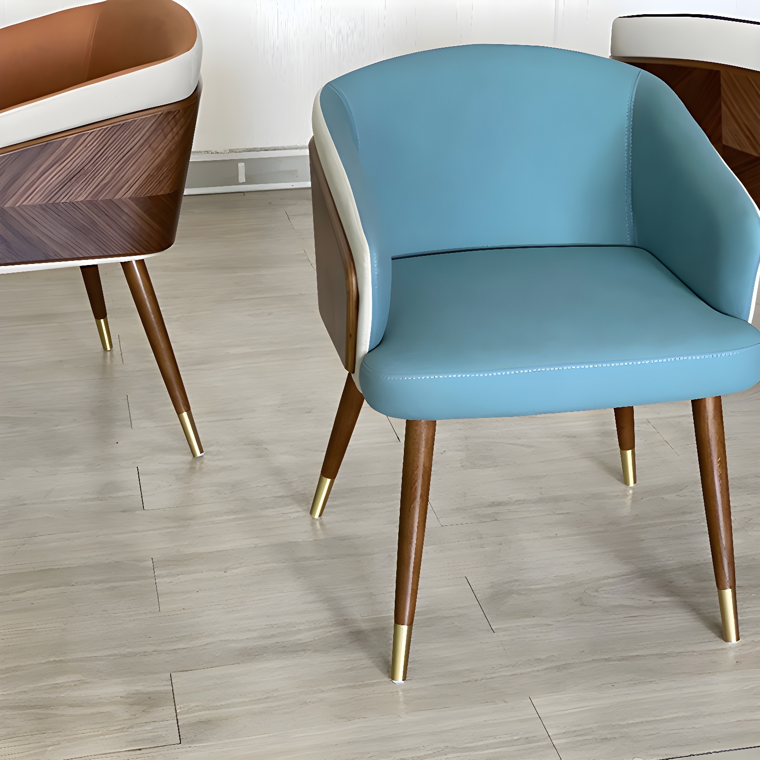 Contemporary Style Wooden Dining Chair Parsons Dining Arm Single Chair - image 8
