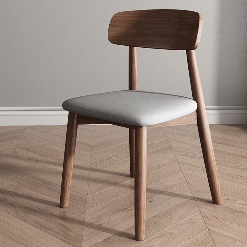 For Restaurant Light-Toned Wood Framed Armless Chair - image 3