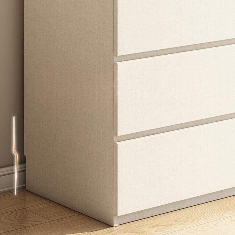 Minimalist Chalk Wooden Cabinet Armoire with Soft Close Drawer, Soft Close Door, Interior Shelves, and Clothing Rod - image 8