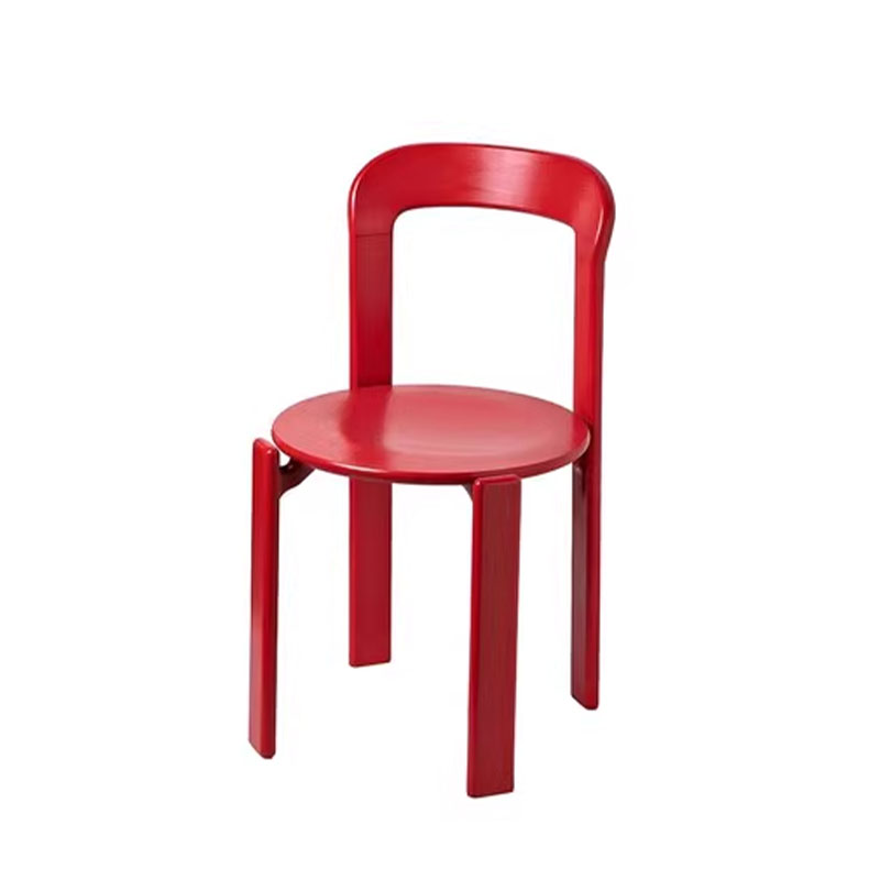Scandinavian Natural Wood Armless Kitchen Chair 15.3inch Wide Non-Swivel 1 Piece - image 6