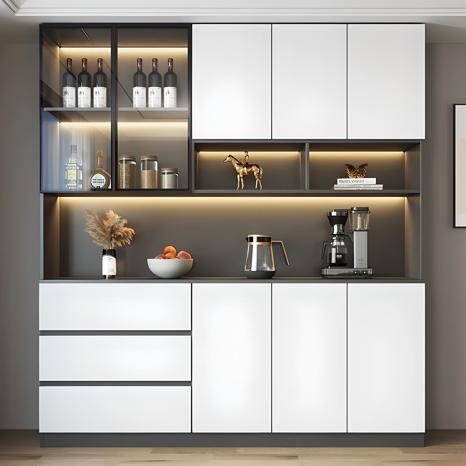 Modern Living Room Manufactured Wood Sideboard with Lighting - image 5
