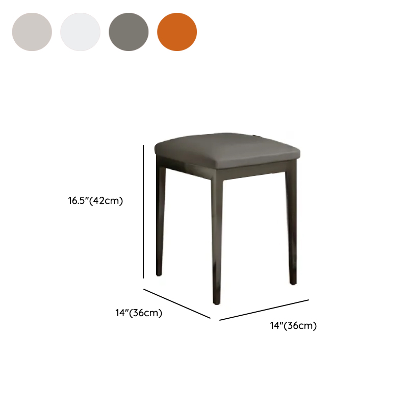 Orange/Gray/Beige Vanity Set with Drawers and Adjustable Brightness Mirror - image 15