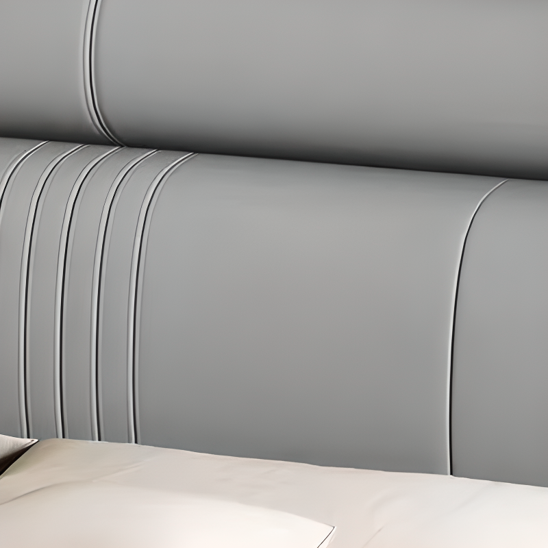 Trendy Panel Headboard in Natural Wood with No Distressing, Rectangle Shape for Queen/Full Bed, Featuring Sponge Upholstery and Standard Height - image 9