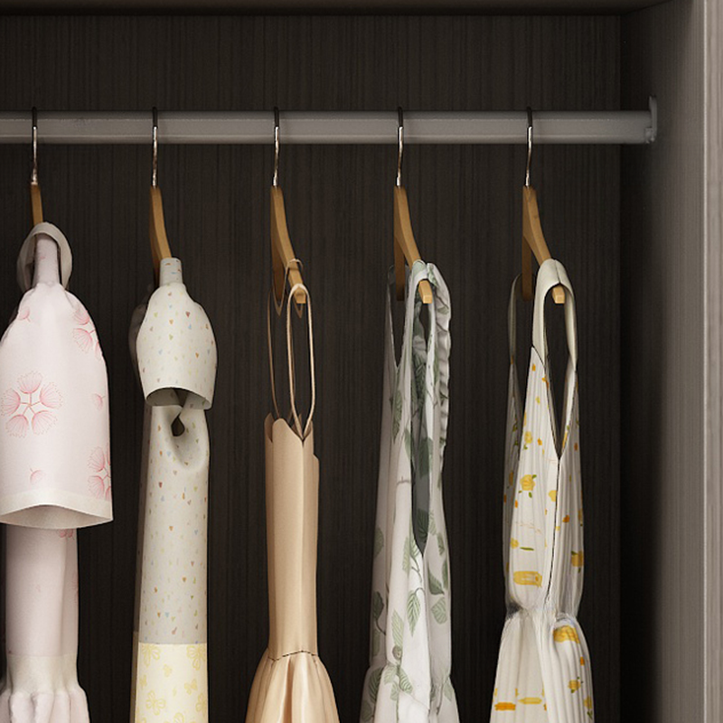 Dove Grey Minimalist Laminate Cabinet Armoire with 3-Drawer/4-Drawer, Soft Close Door, Interior Shelves, and Clothing Rod - image 4