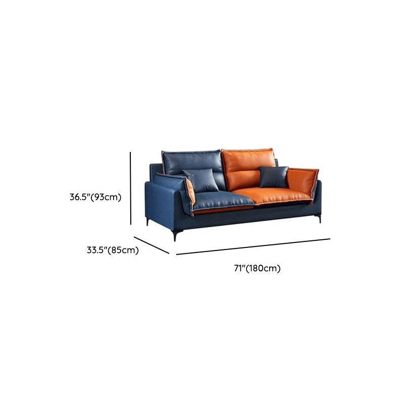 Casual Straight Stain Resistant Sofa in Dark Grey with Horizontal Orientation, Sponge Seat Fill, and Square Arm - image 15