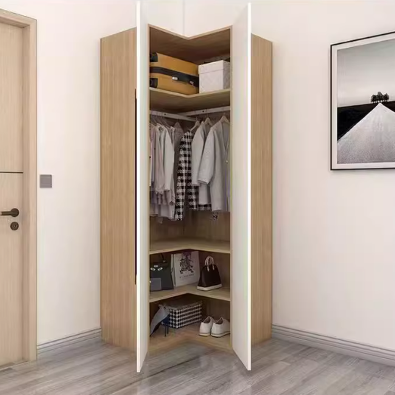 Wood Grain Independent Cabinet Armoire Nook