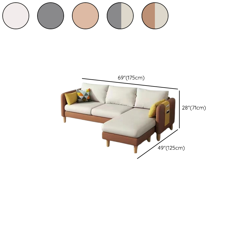 Modern L-Shape Reversible Sofa Recliner with Pine Frame and Storage - image 23