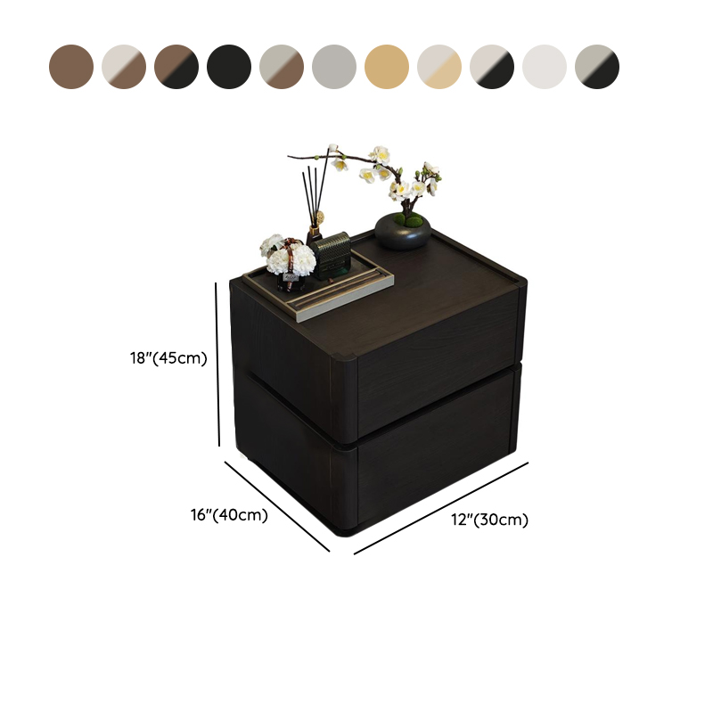 Modish Nightstand With Drawer Organization Featuring 2 Drawers and Composite Wood Countertop - image 20