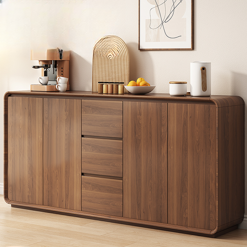 3 Drawers & 2 Doors/3 Doors/1 Door & Two Internal Shelves/Four Internal Shelves Simple Narrow/Standard Flooring Sideboard with Compartment - image 3