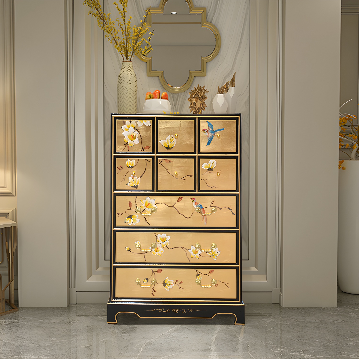 Classic Glam Dresser Solid Wood Storage Chest Dresser with 5/6/7/8/9 Drawers - image 7