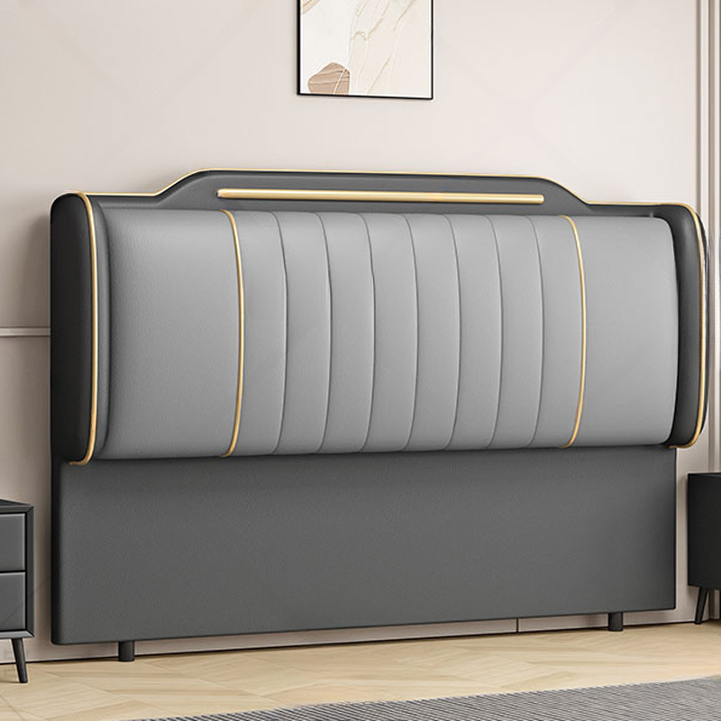 Simplistic Style Wingback Headboard with Camelback Shape in Pine Wood, No Distressing, Available in King/Queen/Full Sizes, Featuring Sponge Upholstery and Standard Height - image 10