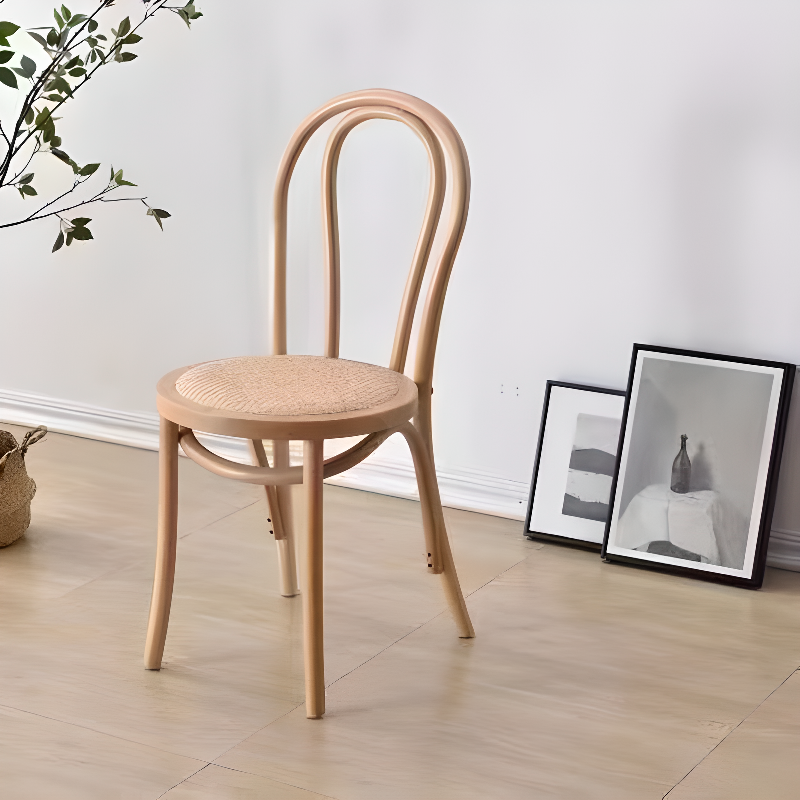 Reliable Outlined Intertwined Armless Chair for Restaurant Use - image 3