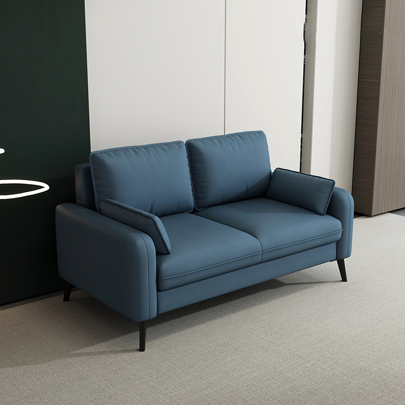 Modern Solid Color Loveseat with Square Arm and Wide Pillow Back for Living Spaces - image 6