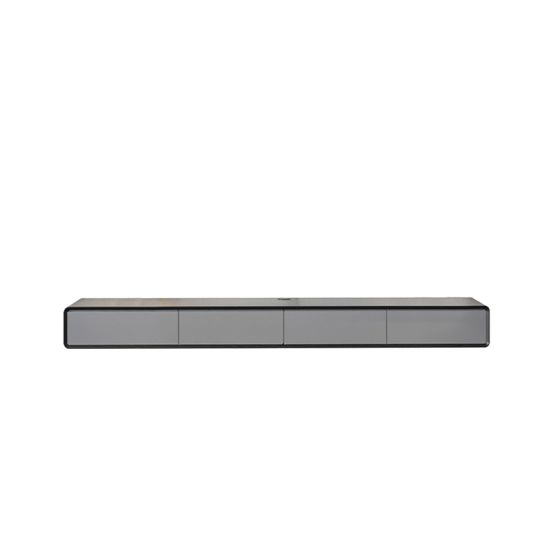 Floating Mount Rectangle TV Stand with Door Living Room Black/White/Natural/Walnut