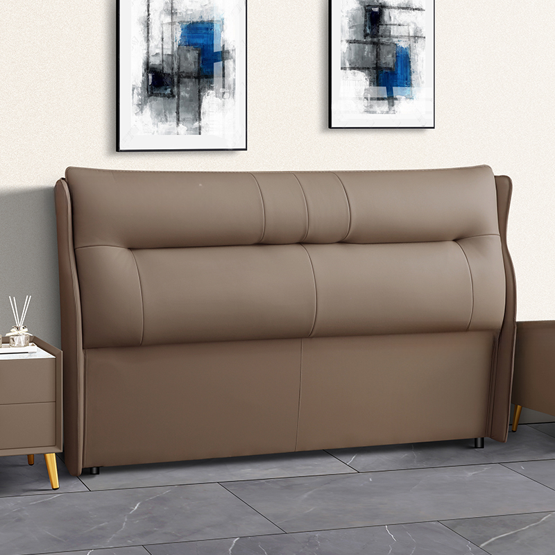 Modish No Distressing Timber Wingback Headboard with Rectangle Shape for King/Queen/Full Bed, Featuring Sponge Upholstery and Standard Height - image 4