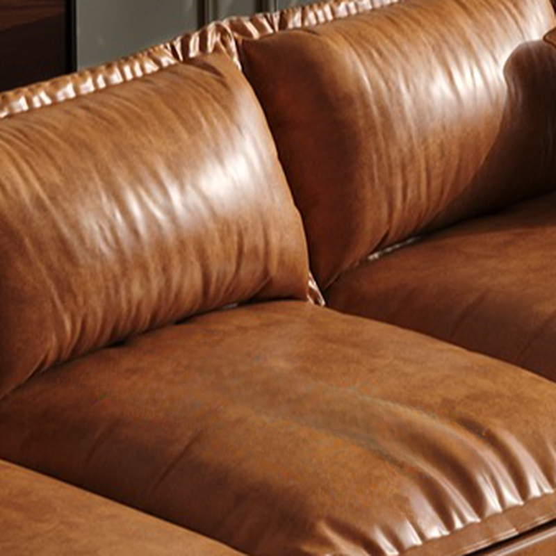 L-Shape Brown Leather Sofa Recliner - image 3