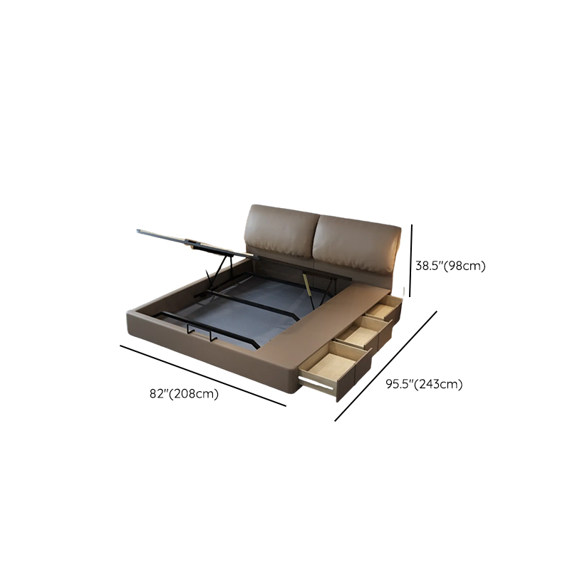 Storage Included Panel Bed with 3 Storage Boxes, Pine Wood Frame, and Sponge Upholstery - image 20