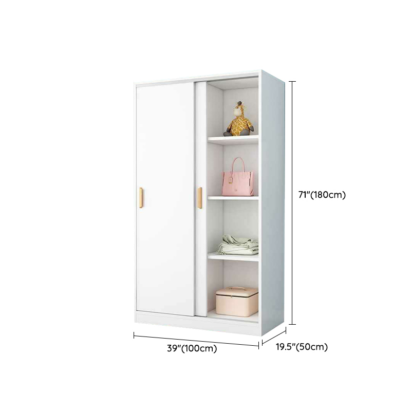 Modern Manufactured Wood Cabinet Armoire with Interior Shelves, Clothing Rod and Soft Close Door - image 17