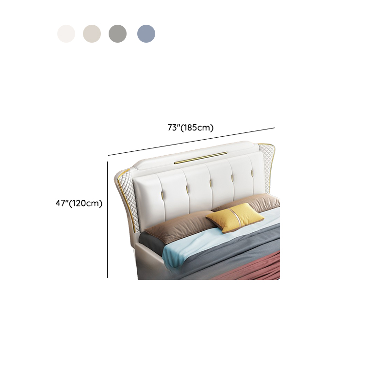 Modish Timber Panel Headboard with No Distressing, Arched/Rectangle/Camelback Shape for Full/King/Queen Bed, Featuring Sponge Upholstery Fill and Standard Height - image 17