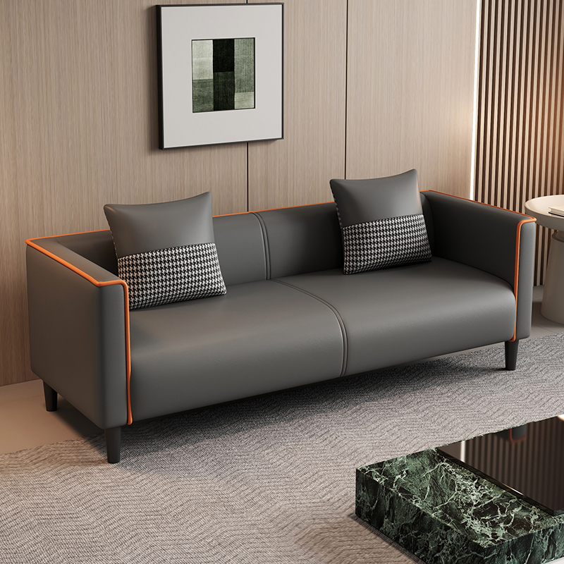 Elegant Sitting Room Sofa/Loveseat in Dove Grey, Tangerine, and Ivory with Solid and Manufactured Wood Construction - image 5