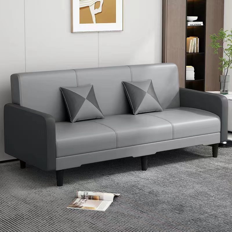 Drawing Room Gray/Light Brown/Off-White Standard Sofa with Armrest