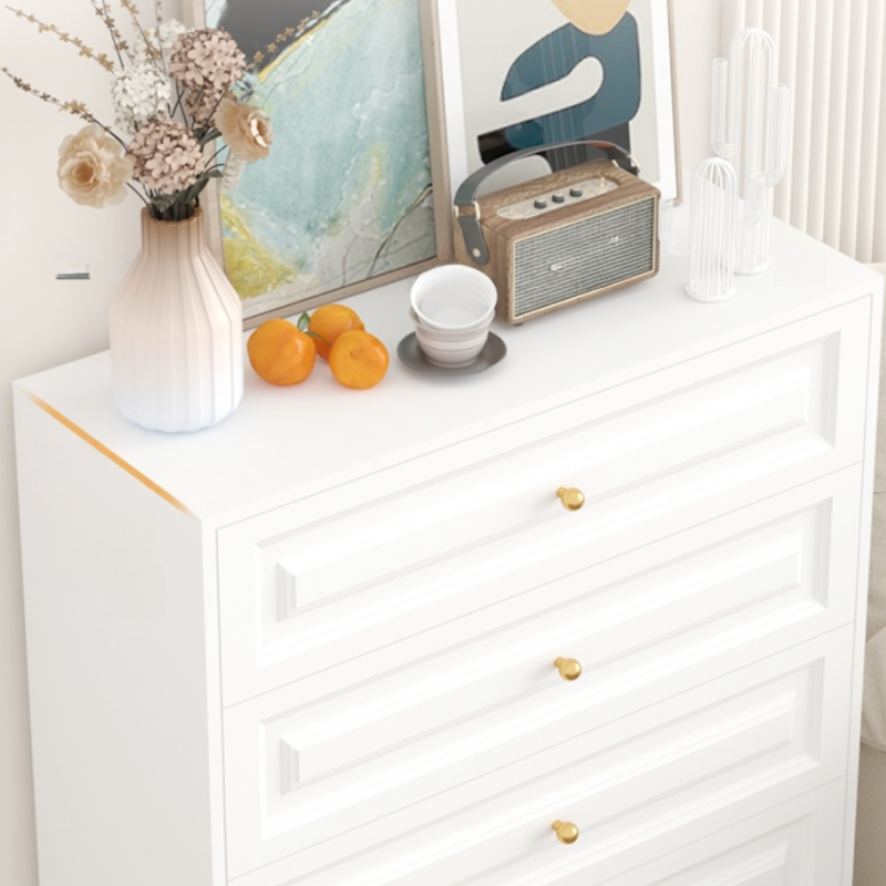 White Simple Iron Lingerie Chest/Bachelor Chest with 5/4/3 Drawers in Vertical/Horizontal Orientation - image 3