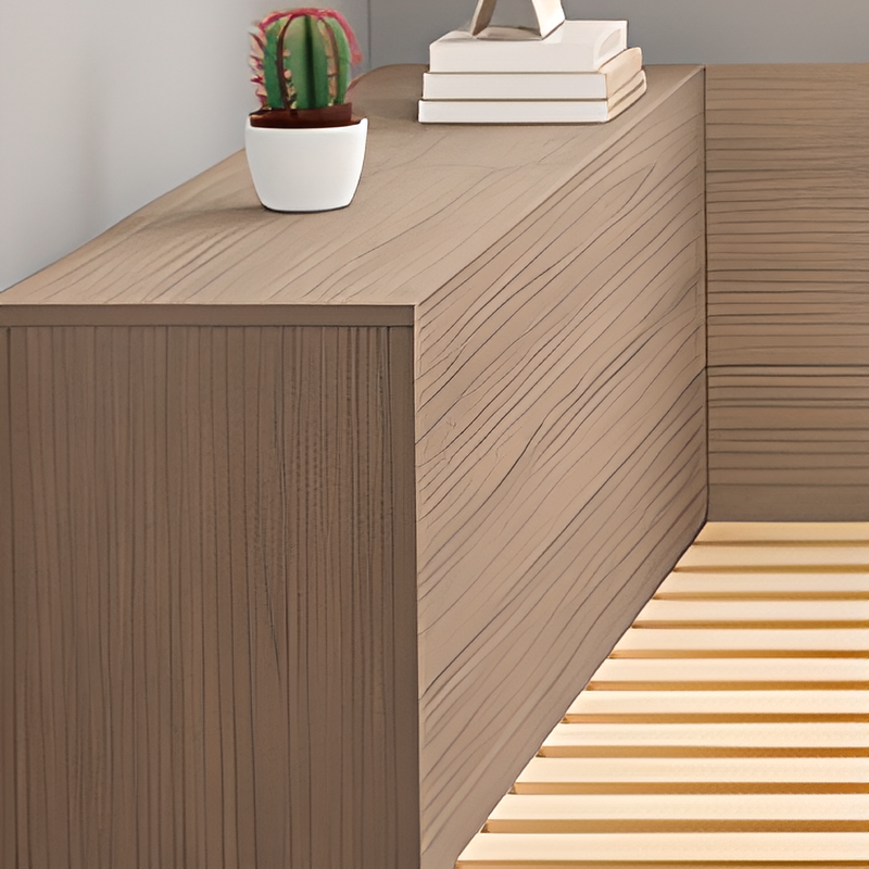 Natural Color Solid Color Tatami Bed for Bedroom - image 5