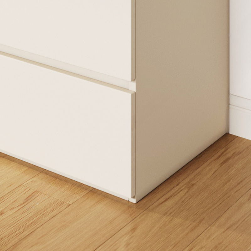 White Modish Wooden Independent Wardrobe Armoire with Soft Close Drawer, Soft Close Door, and Interior Shelves - image 5