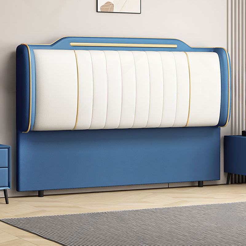 Simplistic Style Wingback Headboard with Camelback Shape in Pine Wood, No Distressing, Available in King/Queen/Full Sizes, Featuring Sponge Upholstery and Standard Height - image 4