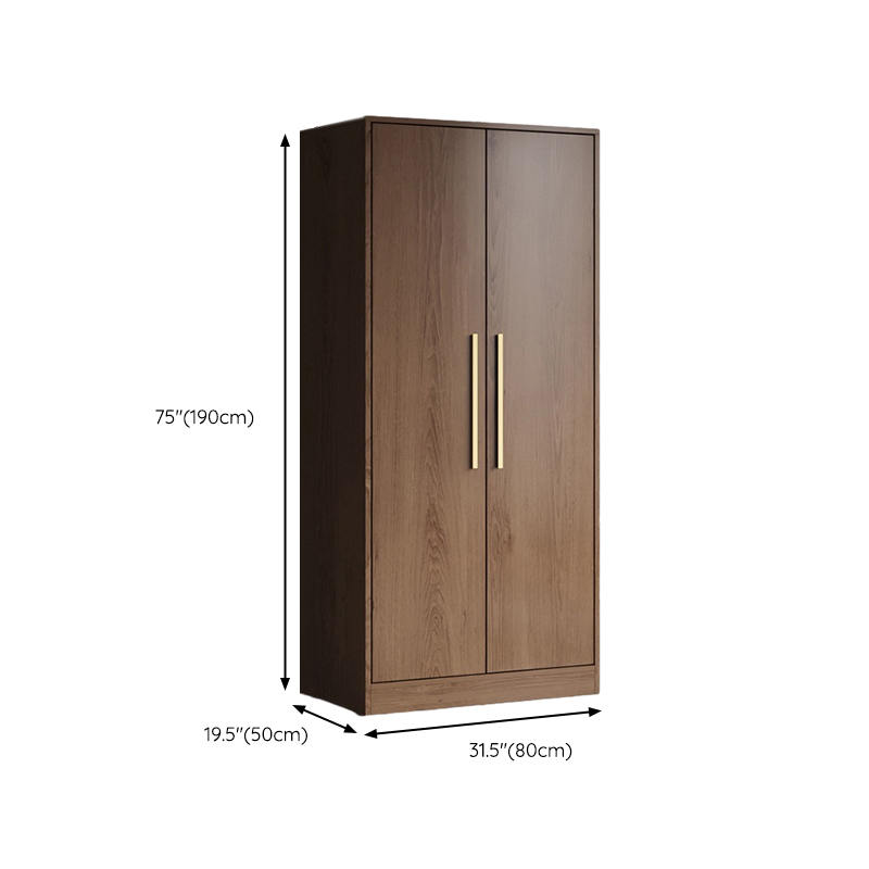 Modern Wood Wardrobe Armoire: 1pc Clothing Rod, Non-Adjust Shelves, Pre-Drilled Holes - image 17
