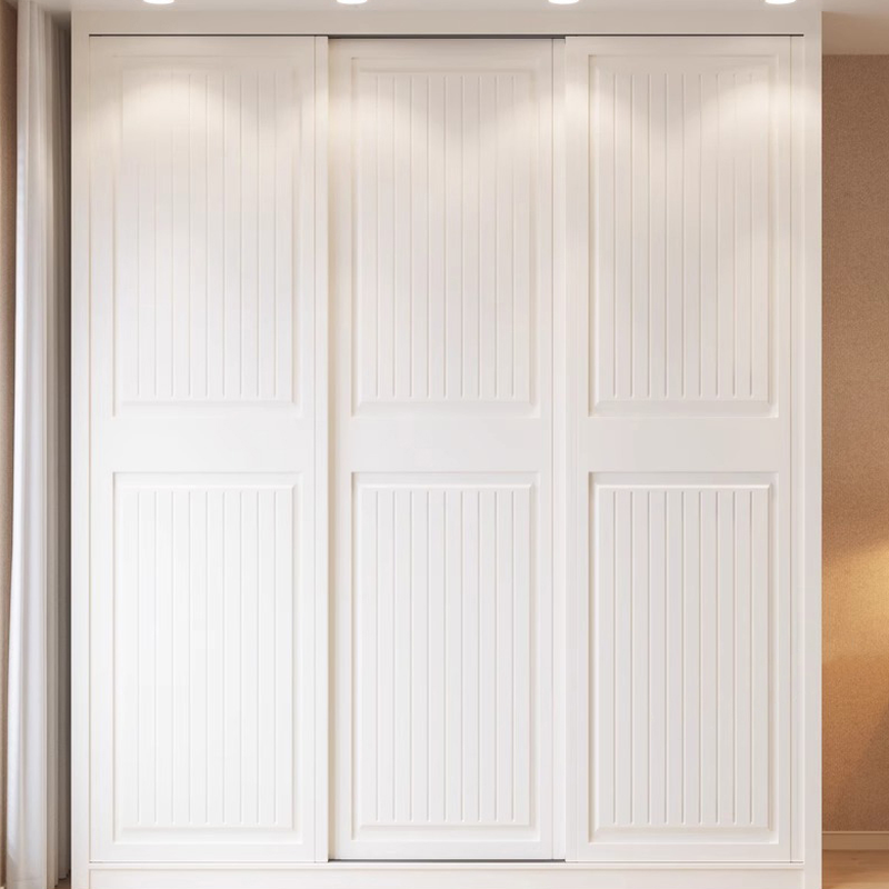 White Modish Manufactured Wood Independent Armoire Cabinet with Soft Close Drawer, Soft Close Door, and Interior Shelves