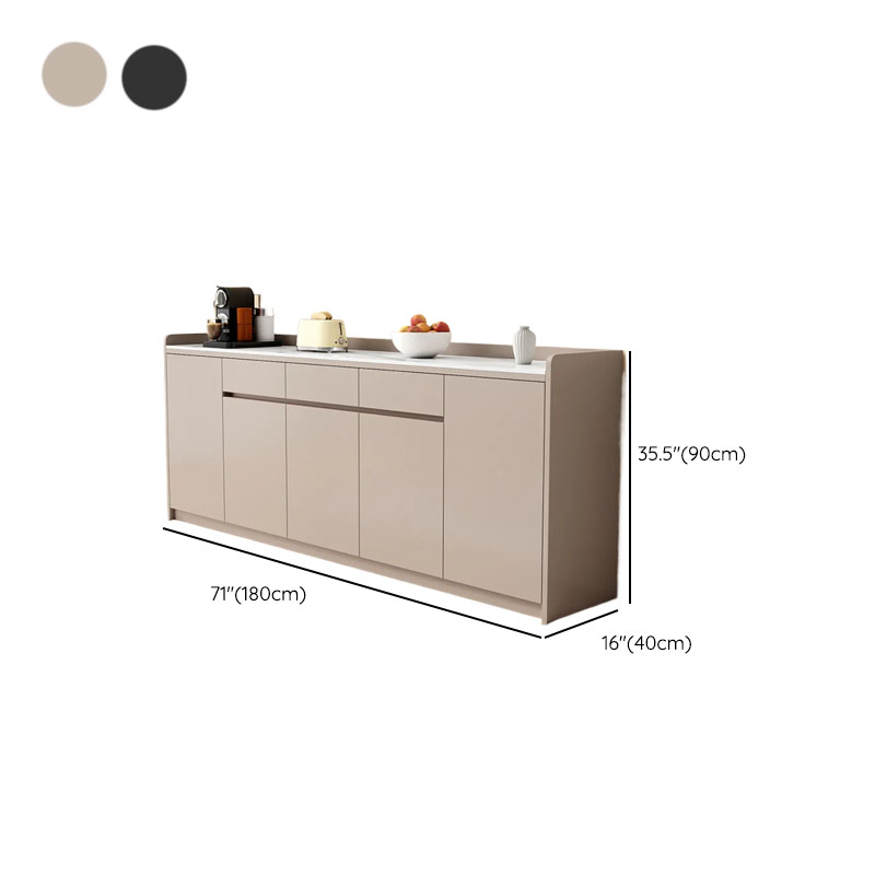 Self-supporting Sintered Stone Sideboard, Adjustable Shelf & Larder, 3 Drawers/2 Drawers, 5 Doors/4 Doors/3 Doors, Standard - image 24