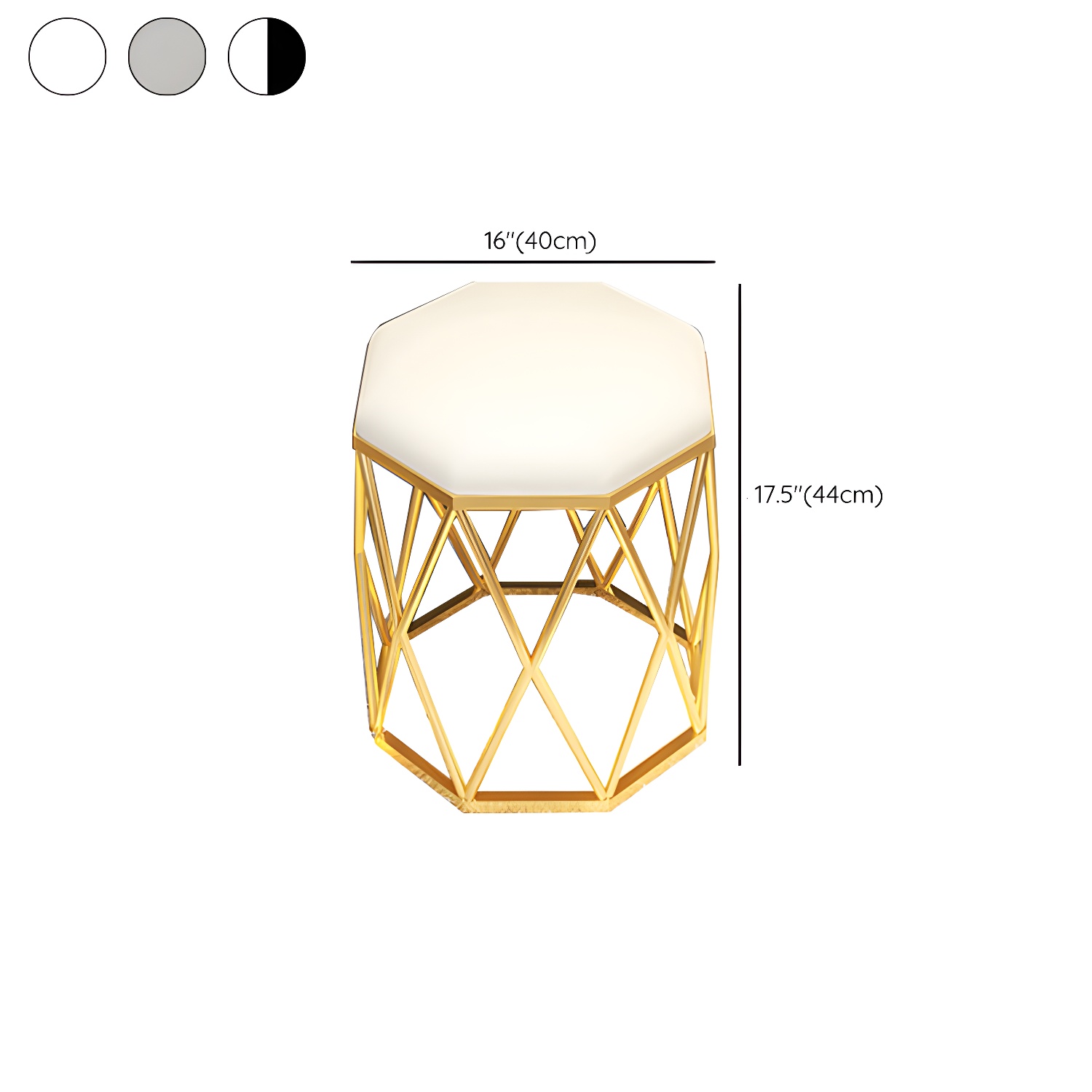 Glam Glass Vanity Dressing Table Bedroom Make-up Vanity with Drawer - image 17