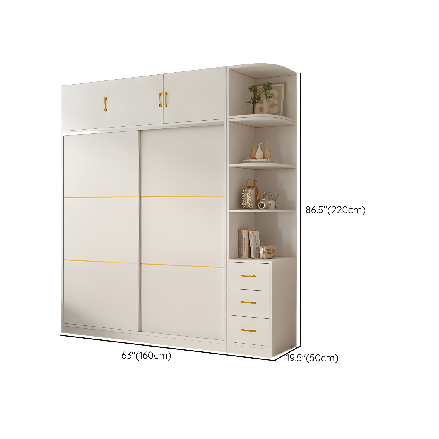 Spacious White Wardrobe Armoire with Shelves and Clothing Rod - Your Perfect Closet Solution - image 32