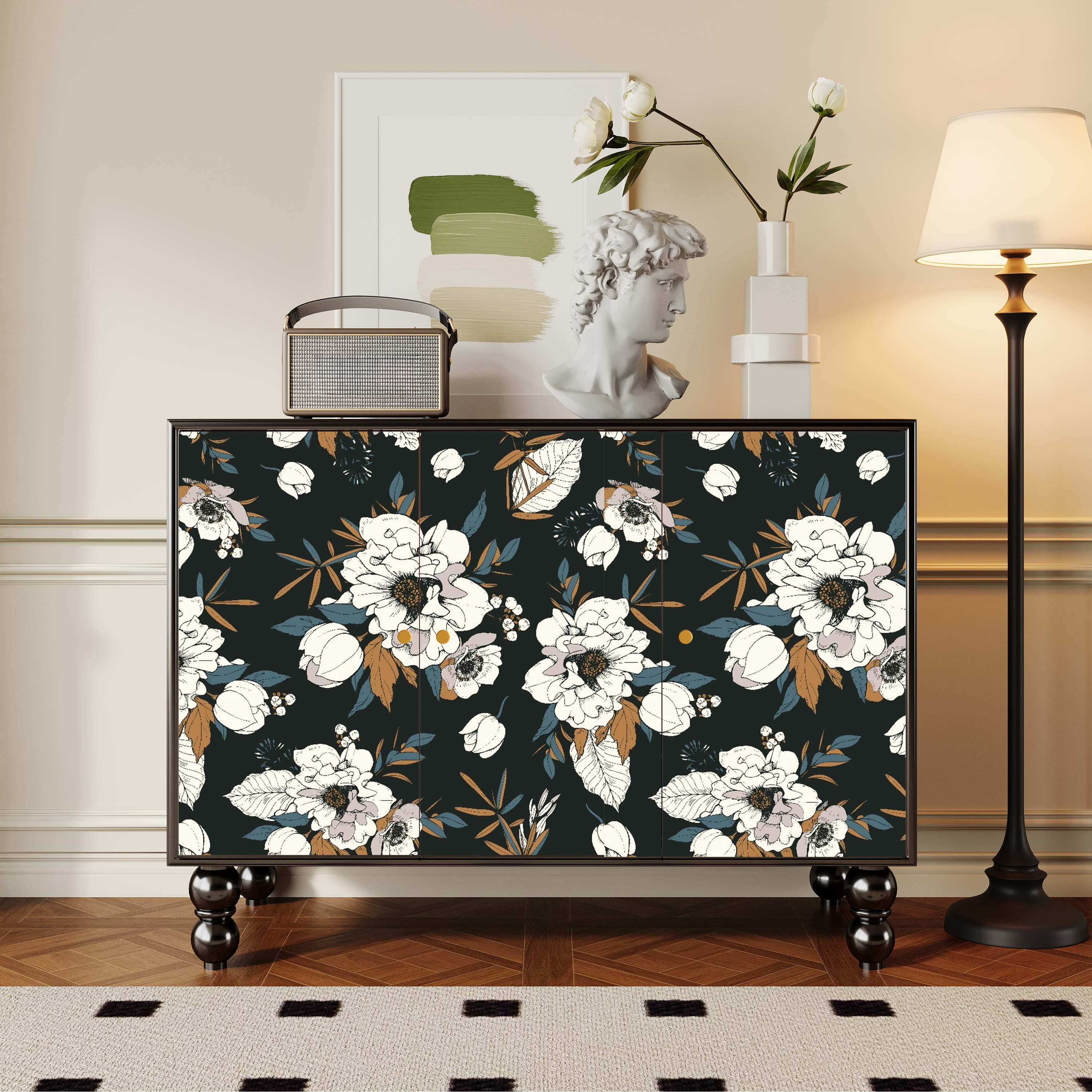 Parlor Detached Sideboard with Six Internal Shelves and Benchtop - image 8