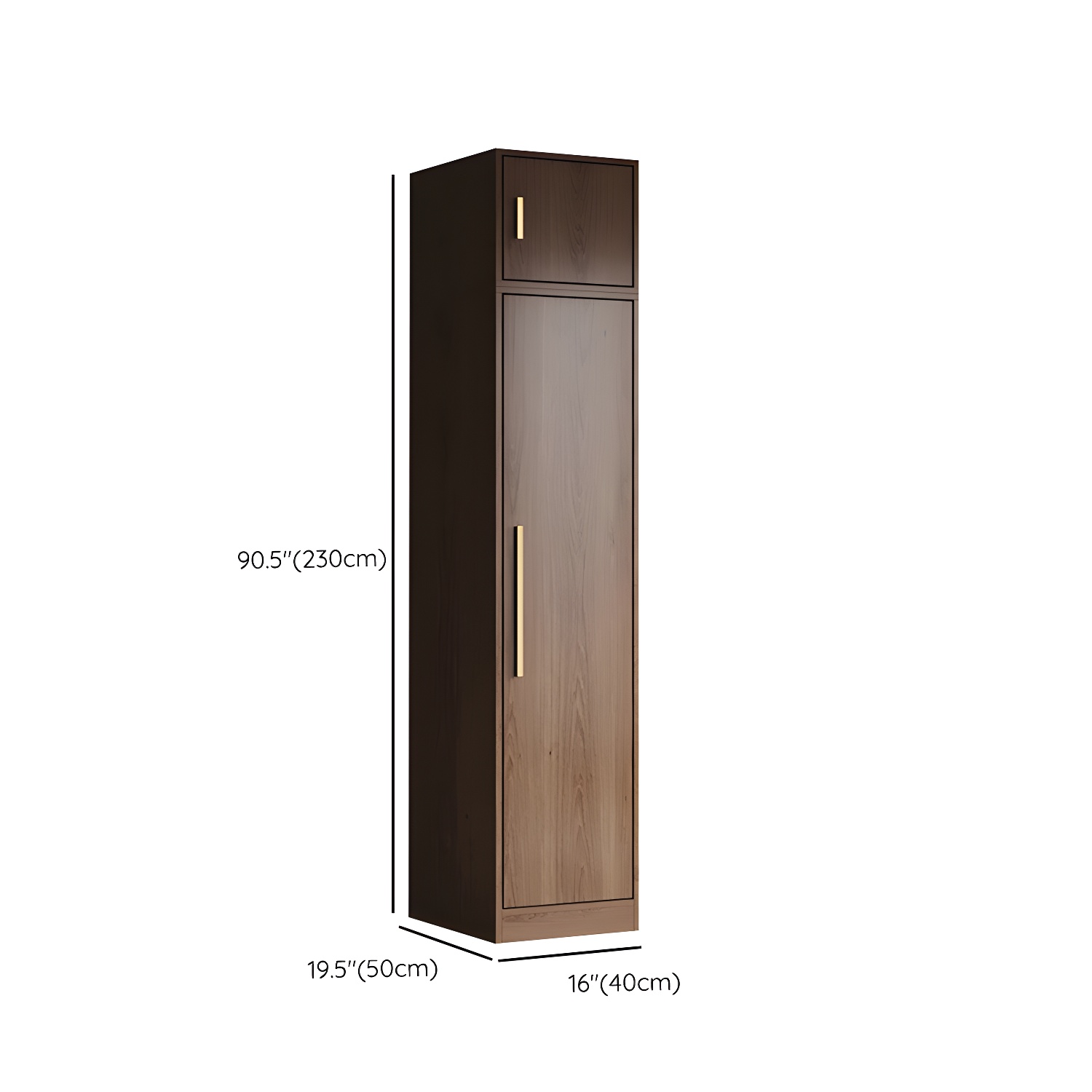 Wood Grain Design Armoires & Wardrobes with Soft Close Door and Storage Space - image 24