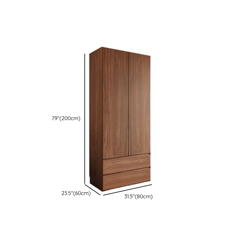 Acorn Minimalist Natural Wood Independent Wardrobe Closet with Soft Close Drawer, Soft Close Door, and Interior Shelves - image 20
